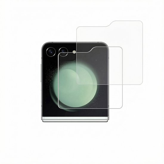 Protection d'écran Accezz - Compatible avec Samsung Galaxy Z Flip 7 FE / Z Flip 6 / Z Flip 5 - Lot de 2 protections d'écran en verre