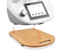 Verrijdbaar Bamboe Schneideplank voor Thermomix TM6 TM5 - Eenvoudig Verplaatsen