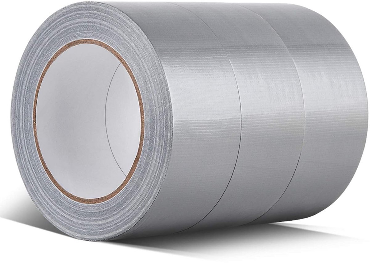 Zilveren Duct Tape Set - Sterke Gaffer Tape 3 Rollen 48mm x 32m