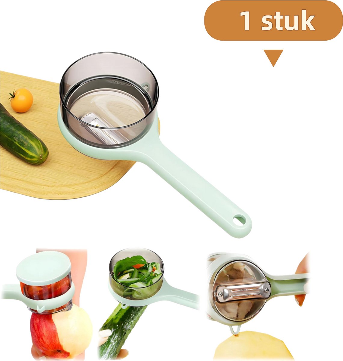 Fruitschiller (1 stuk) - Multifunctioneel - Opbergbaar - Schilt soepel - Milieuvriendelijk