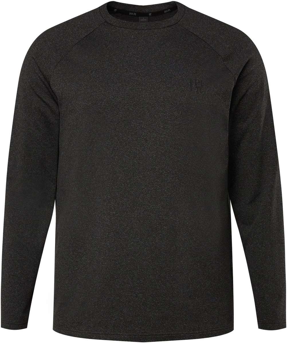 JAY-PI - Heren - Functioneel shirt met lange mouwen FLEXNAMIC® trekking QuickDry - Zwart - Maat L
