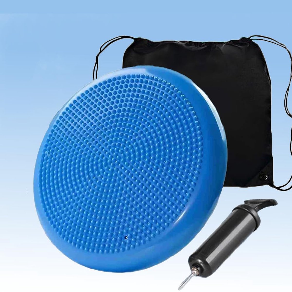 Unyqoos® Opblaasbaar Wobble Zitkussen voor Betere Houding en Fitness Training