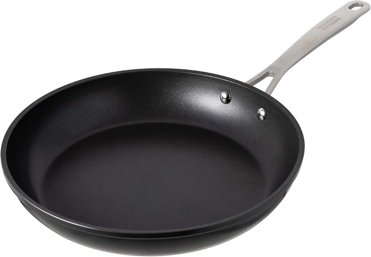 Anti-aanbak Koekenpan 20 cm - Gecoat Aluminium, Inductie, Zwart