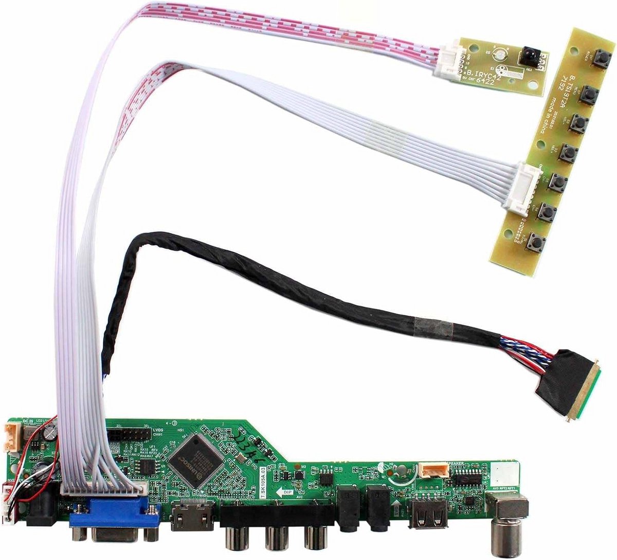 VGA en USB Controller voor 14- en 15,6-inch LCD Panelen 1366x768