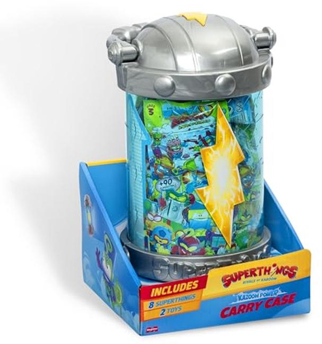 Kazoom Power Carry Case voor Superthings met Draagtas, 8 Figuren en 1 Hideout