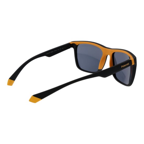 Polaroid PLD 2141/S BLACK YELLOW/GOLD 57/18/140 Unisex Zonnebrillen van Polaroid — afbeelding 2