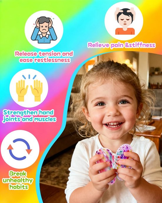 Sensorischer Silikon Textur Fidget Stick für Autismus Kinder und Erwachsene zur