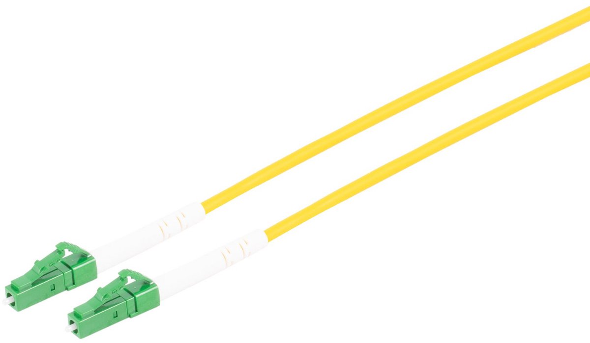 LC/APC Simplex FTTH kabel | OS2 | geel | LSZH | 7,5 meter