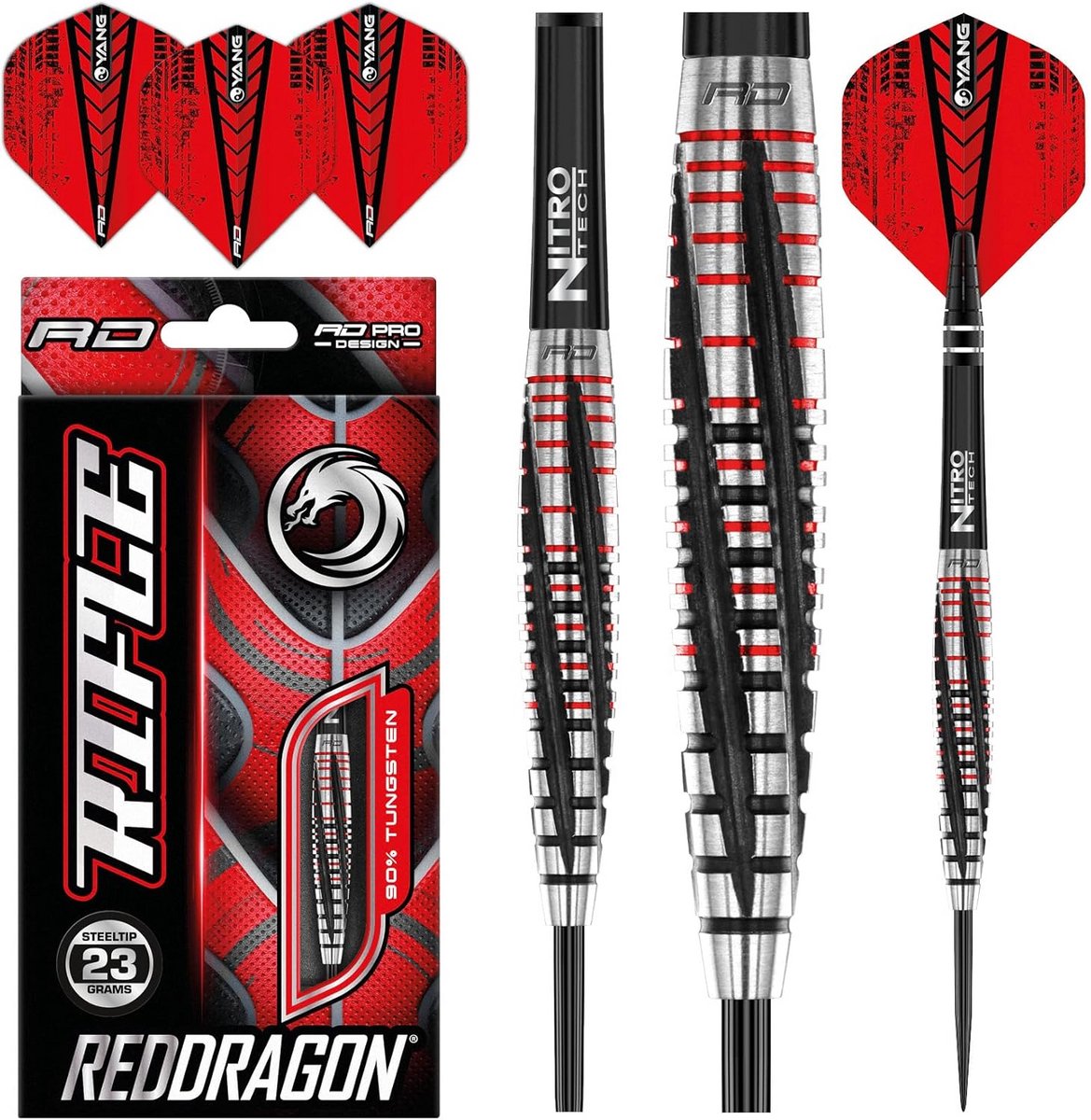Premium Tungsten Dartpijlen Set met Flights en Stems