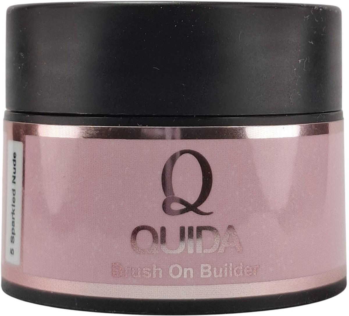 quida brush on builder #5 sparkled nude biab in pot 15ml