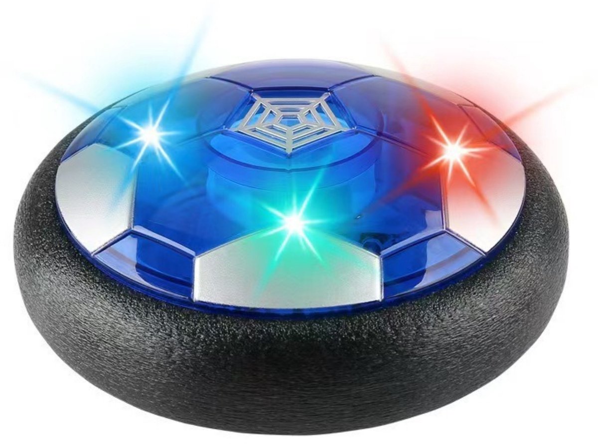 Kraftverdia Indoor Zwevende Voetbal - Oplaadbare LED Zweefbal voor Gladde Vloeren - Educatief Bewegingsspeelgoed - Met Zachte EVA Rand voor Veiligheid - Ideaal Cadeau voor Verjaardag of Kerst -Kinderen 3-12 jaar