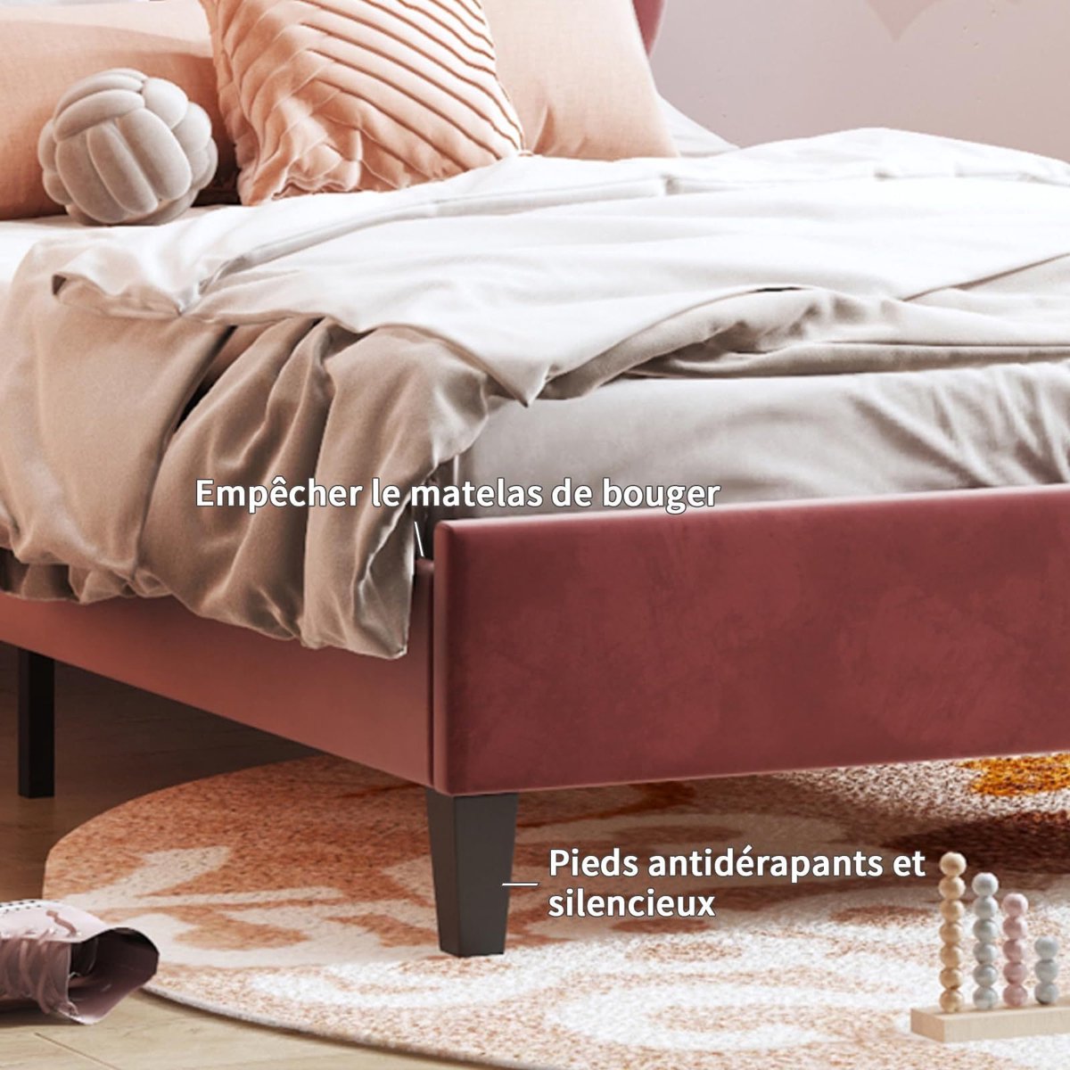 90x200cm 90x200cm Bloem Kinderbed - afbeelding 5