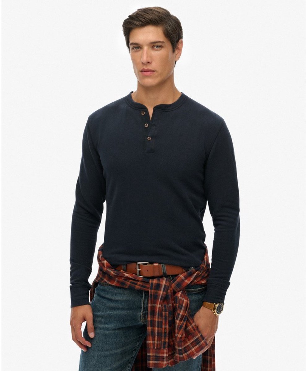 Superdry Koopman T-shirt Opa Blauw