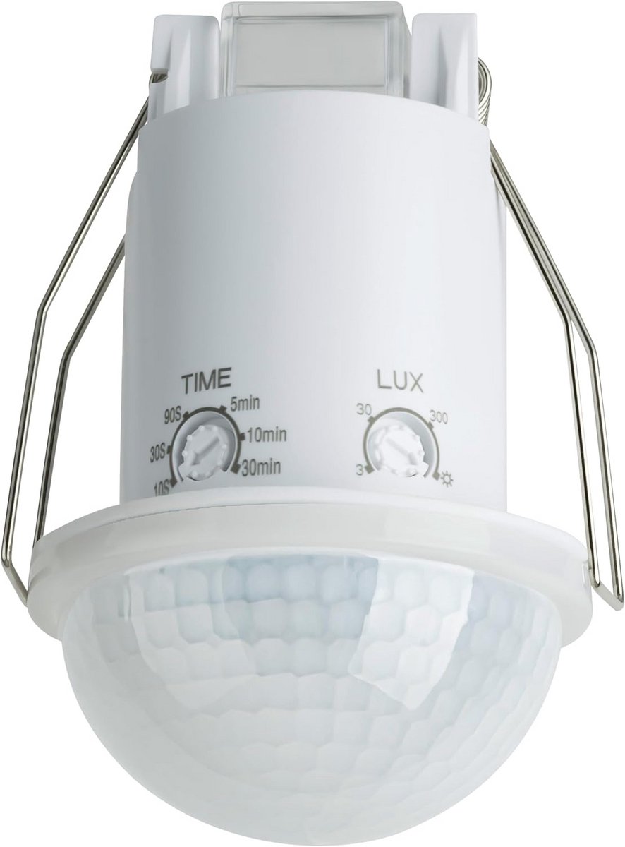 Inbouw Bewegingssensor met IR Technologie - Bewegingsmelder voor Binnen- en Buitengebruik - LED Geschikt, IP54 Bescherming, Programmeerbare Instellingen
