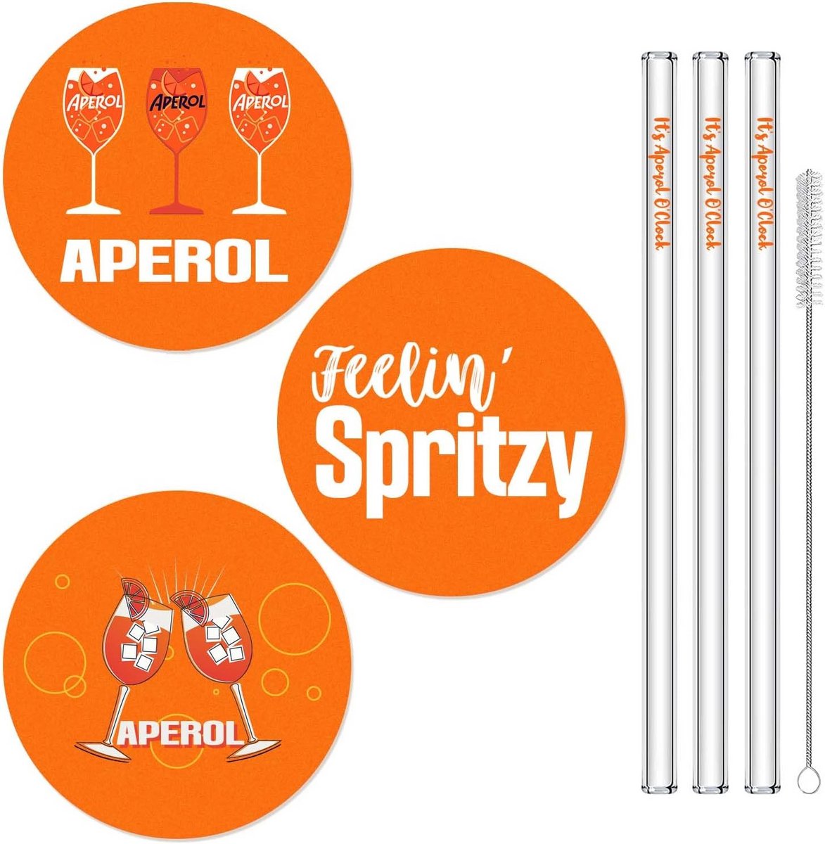 Cocktail Spuitaccessoires met Onderzetters en Rietjes voor Thuis, Kantoor en Bar
