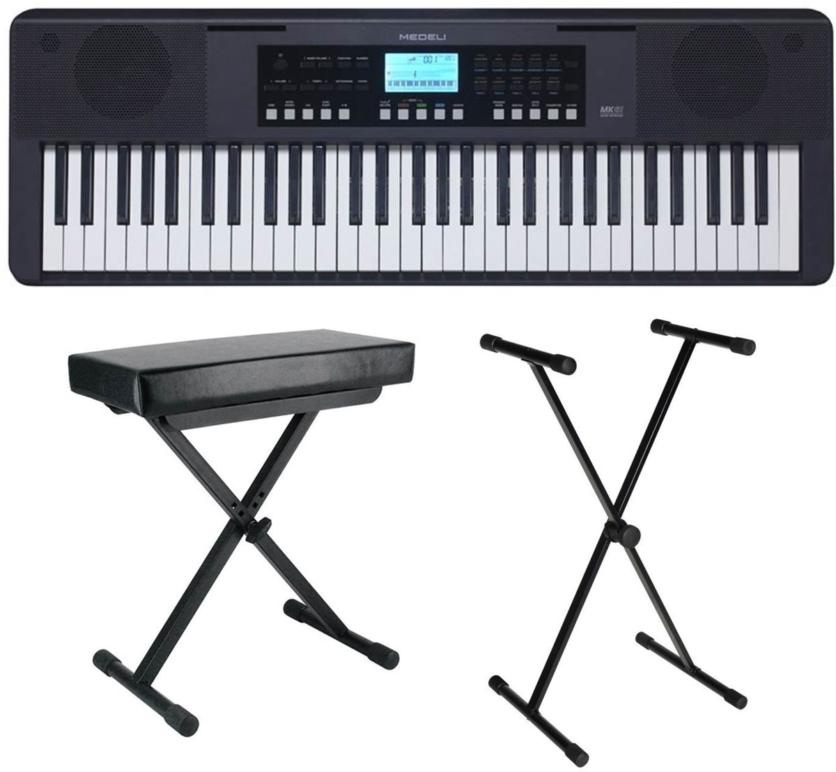 Medeli MK61 Nebula Series 61 toetsen, aanslaggevoelig, 450 klanken, incl. standaard en kruk