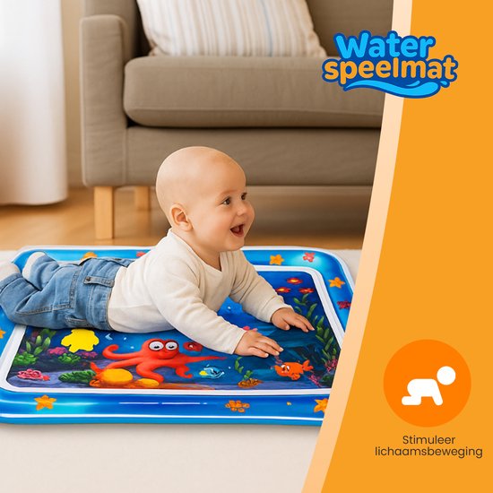 Innovaland - Watermat Baby - Opblaasbaar - Speeltapijt - Speelgoed - Jongens - Meisjes - Kraam cadeau Jongen - Waterspeelmat - Baby Speelgoed 0 jaar - Baby Mat — afbeelding 3