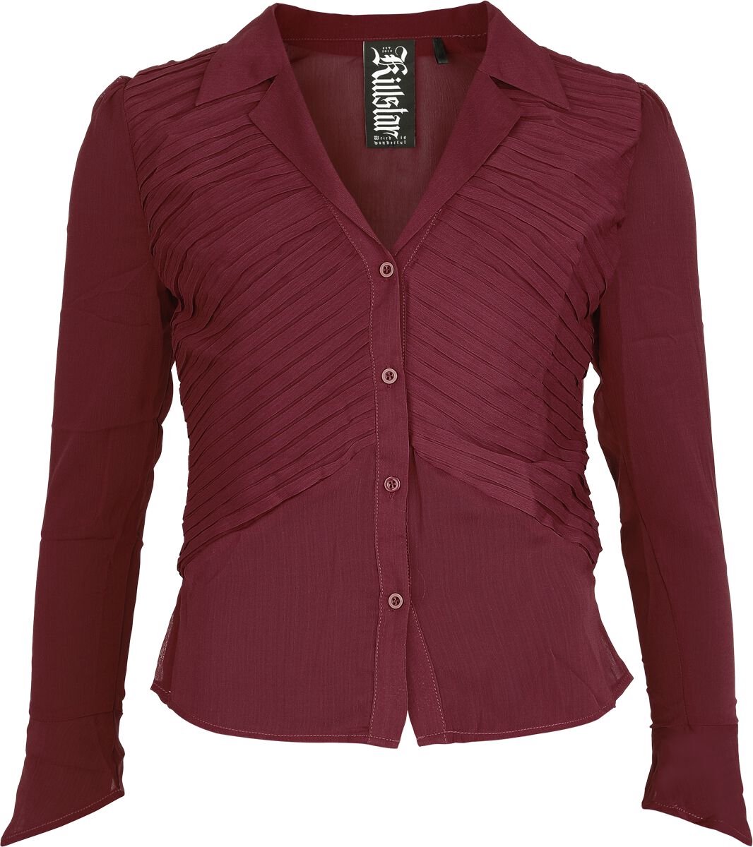 Killstar Nocturne Nights - Evermore Eclipse Shirt Brown Dames Blouse - bruin - L