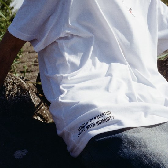 MERRENCI® | T-shirt Palestine avec détail brodé | %100% Coton