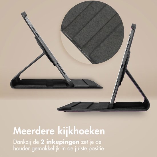 Étui pour Tablette Lenovo Tab P12 - Bookcase Rotative iMoshion 360 ° - Zwart