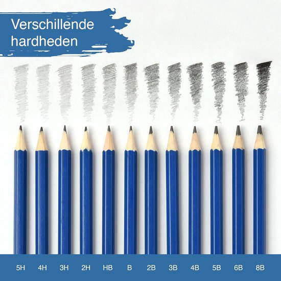 Butyeak houtskool potlood, houtskool set, tekenhoutskool, grafiet potlood, potloden schetsen in zwart, zwarte houtskool penseel, grafietstiften, houtskoolstiften om te tekenen, grafiet