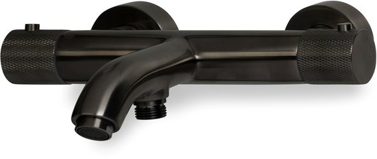 Blue Label Brondby Bath Thermostat - Messing de haute qualité - Gun Métal