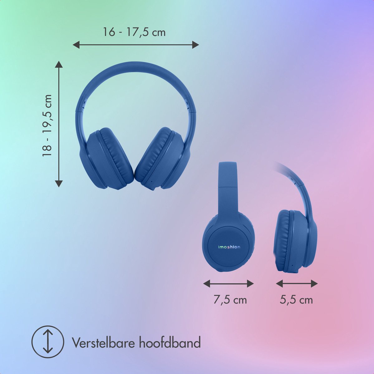 imoshion Kinder Koptelefoon Bluetooth met LED Verlichting - afbeelding 3