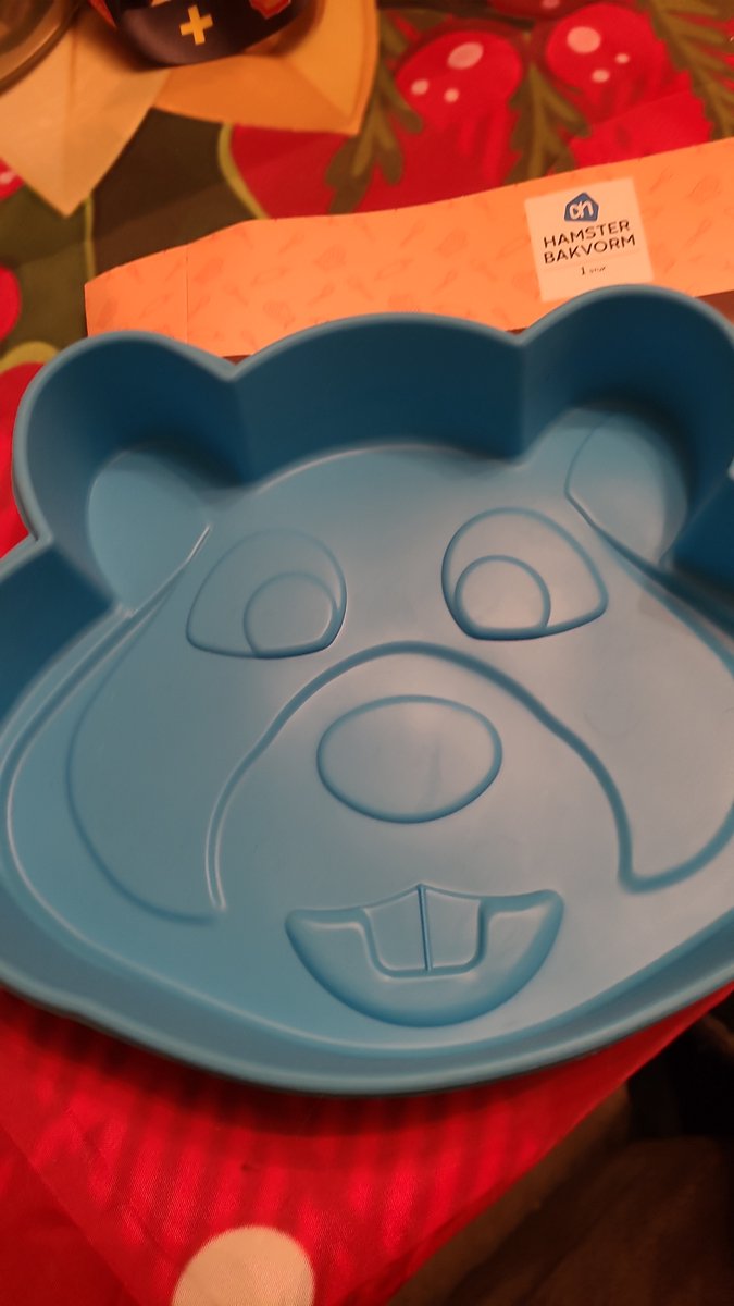 Cakevorm hamster blauw bakken sileconen Bakvorm bakmal
