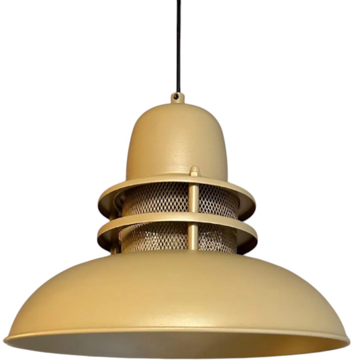 Bamyum Torchia Hanglamp Industrieel Metaal Ø34 cm, Vintage Hanglamp, E27 Pendellamp