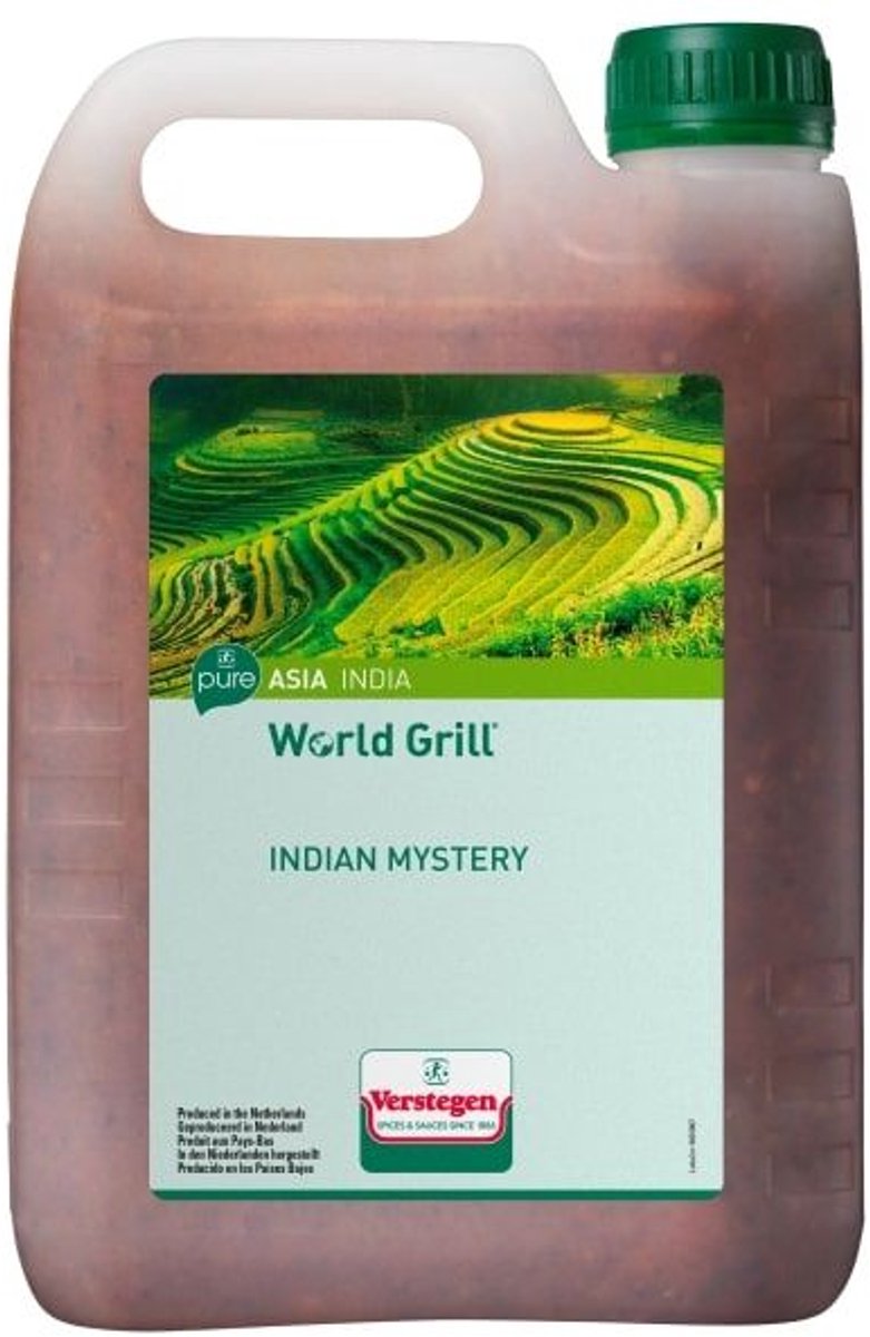 Verstegen - World Grill - Indian Mystery - Oliemarinade - Drum - Marinades - 2,5L
