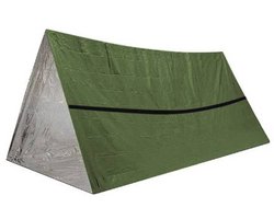 Noodoverlevingstent - Buisvormige Shelter Waterdicht & Winddicht Herbruikbare Thermische Deken Compact, Lichtgewicht Inclusief SOS-fluitje - Perfect voor Kamperen, Wandelen en Noodsituaties