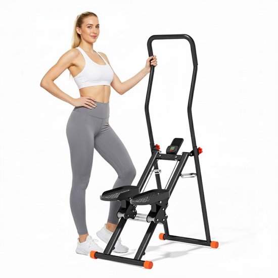 Stair Stepper met instelbare weerstand voor thuis Upgrade trainingsapparaat Ideaal voor thuisfitness, appartement en kantoor, orange