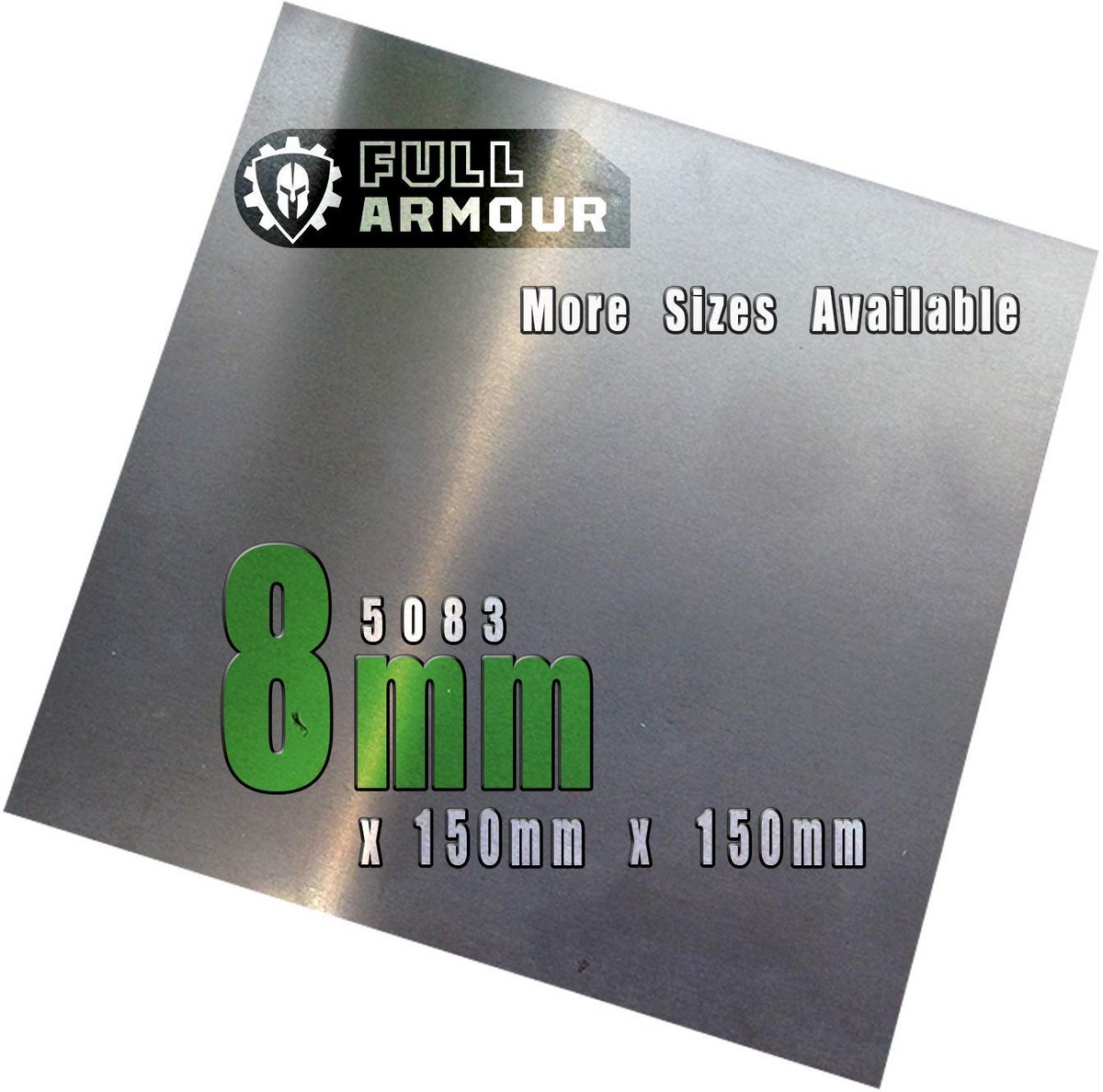 8mm Aluminium Plaat 5083 - 15x15 cm - Zeewaardig en Corrosiebestendig