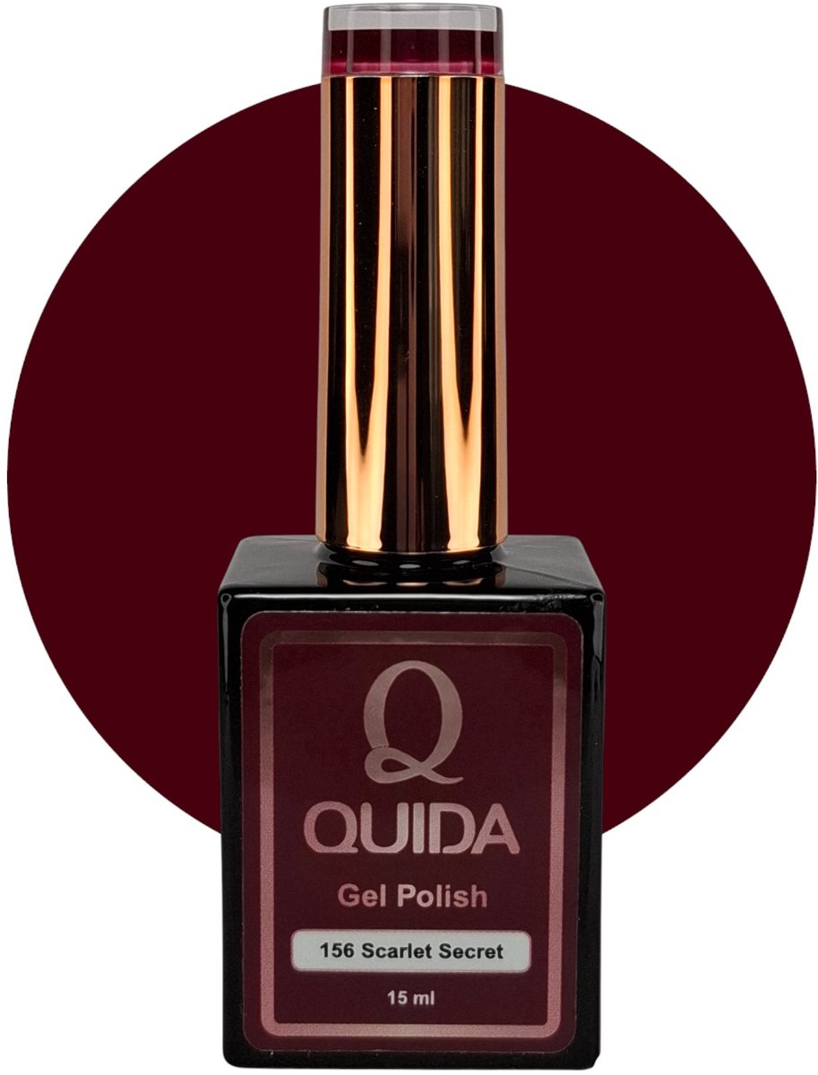 Quida gelpolish #156 scarlet secret rood 15ml