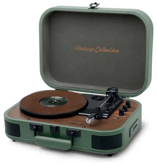 MUSE MT-207 PGR | Stereo platenspeler met bluetooth uit, encoding-functie, legergroen — afbeelding 5