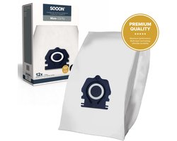 SQOON® Stofzuigerzakken - 12 STUKS - Geschikt Voor Miele Guard S1, M1 en L1 series - Gelijk aan model: CO / TU - High Filtration - Inclusief 3x Uitblaasfilters