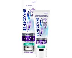 Sensodyne Clinical Repair Deep Clean - Tandpasta - Gevoelige Tanden - Met 5% Novamin - Beschermt tegen gevoeligheid - Start herstel in 2 minuten - Bevat Fluoride - 32% betere reiniging for deep clean - Frisse Muntsmaak - 75ml