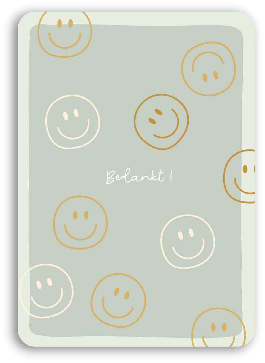 Bedankt kaartjes met envelop - 12 stuks - Enkele kaart - Bedank kaart collega's - Bedankkaart met kraft envelop