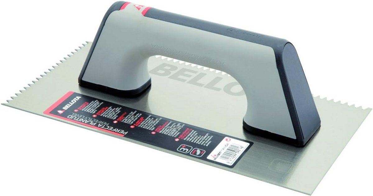 Tegelspaan met Driehoekige Vertanding en Ergonomisch Handvat