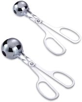 IJsschep, roestvrij staal ijsschep cookie scoop ijsschep met trigger, voor ijs, aardappelpuree, cupcakemix, koekjesdeeg (6 cm