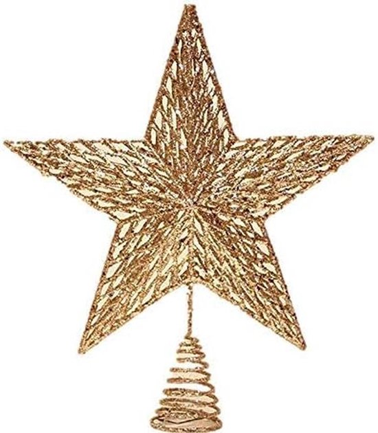 LED-verlichte decoratieve kroon 17cm goud