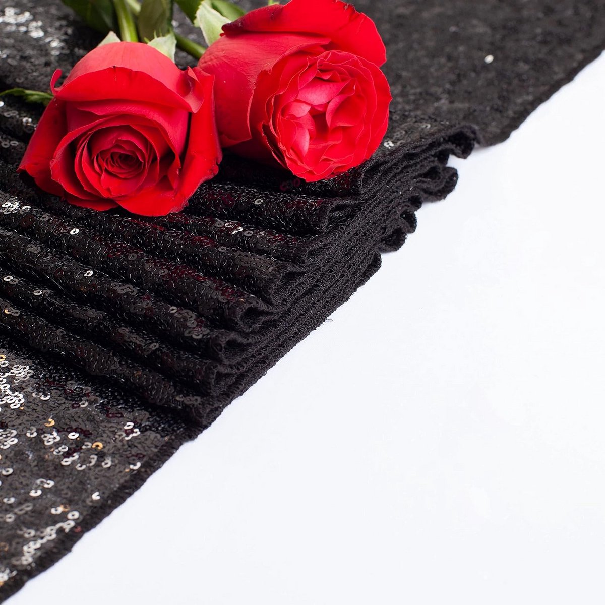 Luxe Tafelloper met Glitter Pailletten voor Feest en Decoratie