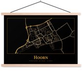 Porte-affiche avec affiche - Affiche scolaire - Carte - Corne - Zwart - Or - 150x100 cm - Lattes vierges