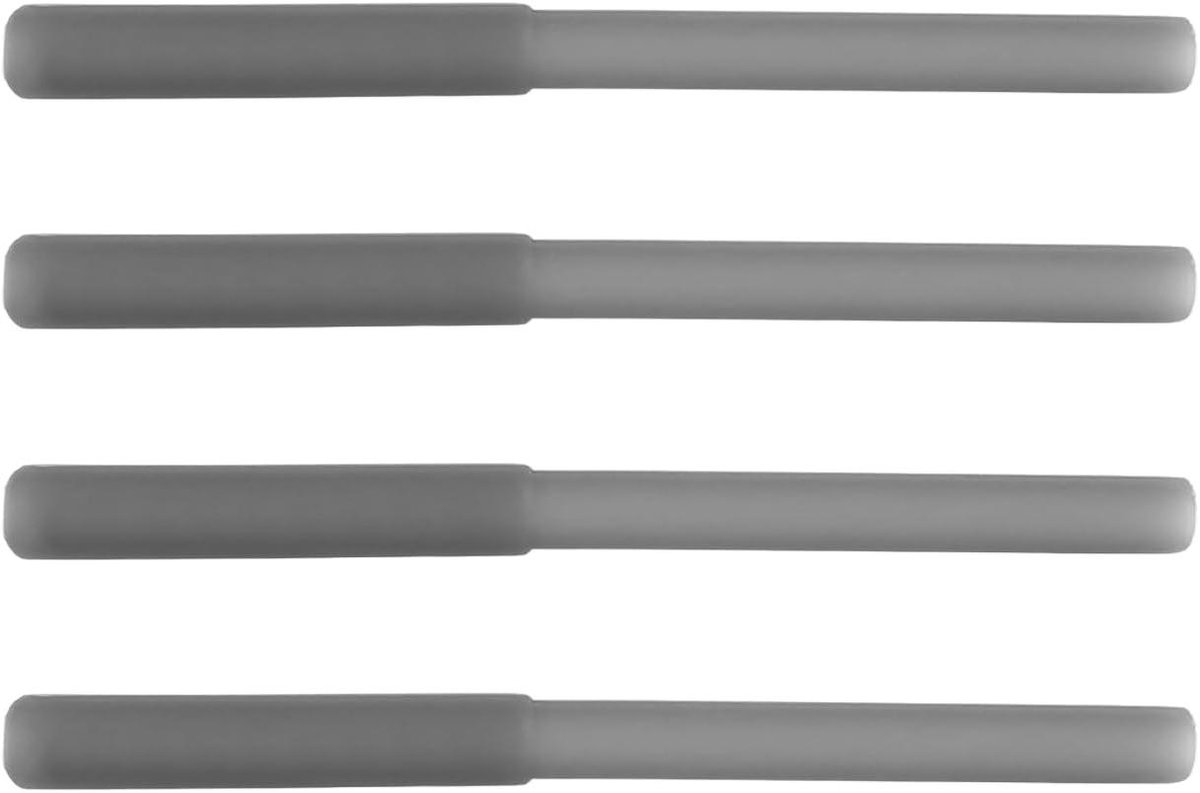Cosensi - Siliconen ovenafdekkingen zwart antislip hittebestendig - set van 4 - voor outdoor camping kachels.