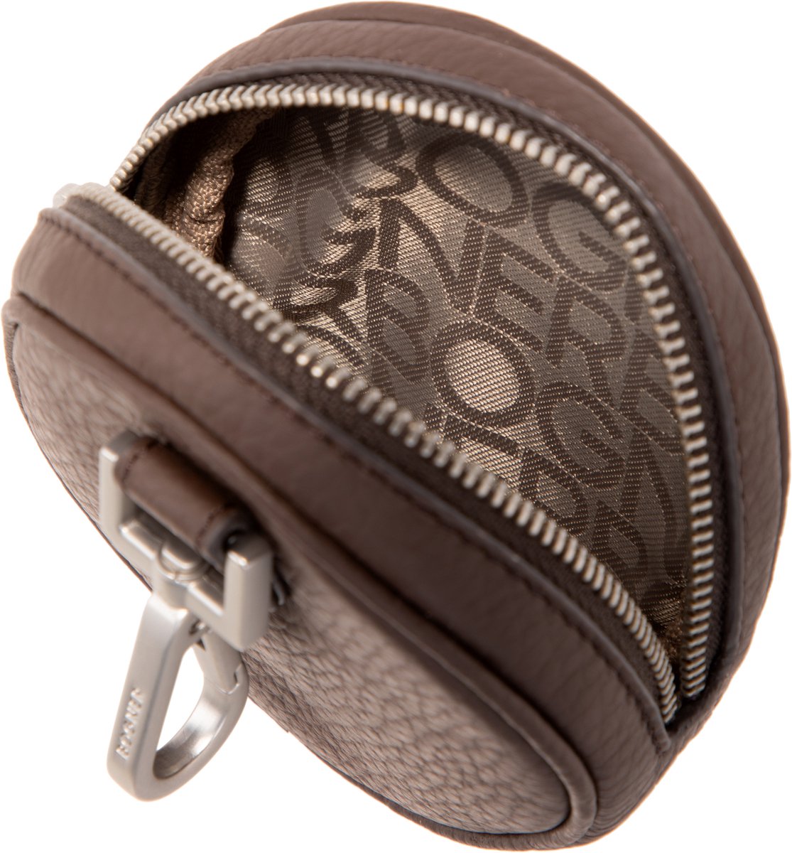 Bogner Leren Portemonnee Schoudertas Sulden Airin Neckpouch Darkbrown Donkerbruin