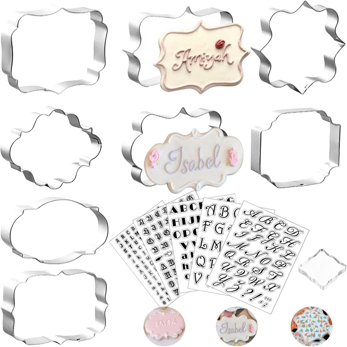 Stunq® Compleet Set Fondant en Decoratieset voor Taartdecoratie – Letters, Cijfers en Diverse Vormen