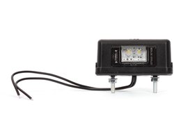 led kentekenverlichting wit 12/24 volt 2x led - kentekenlamp - kenteken verlichting - was