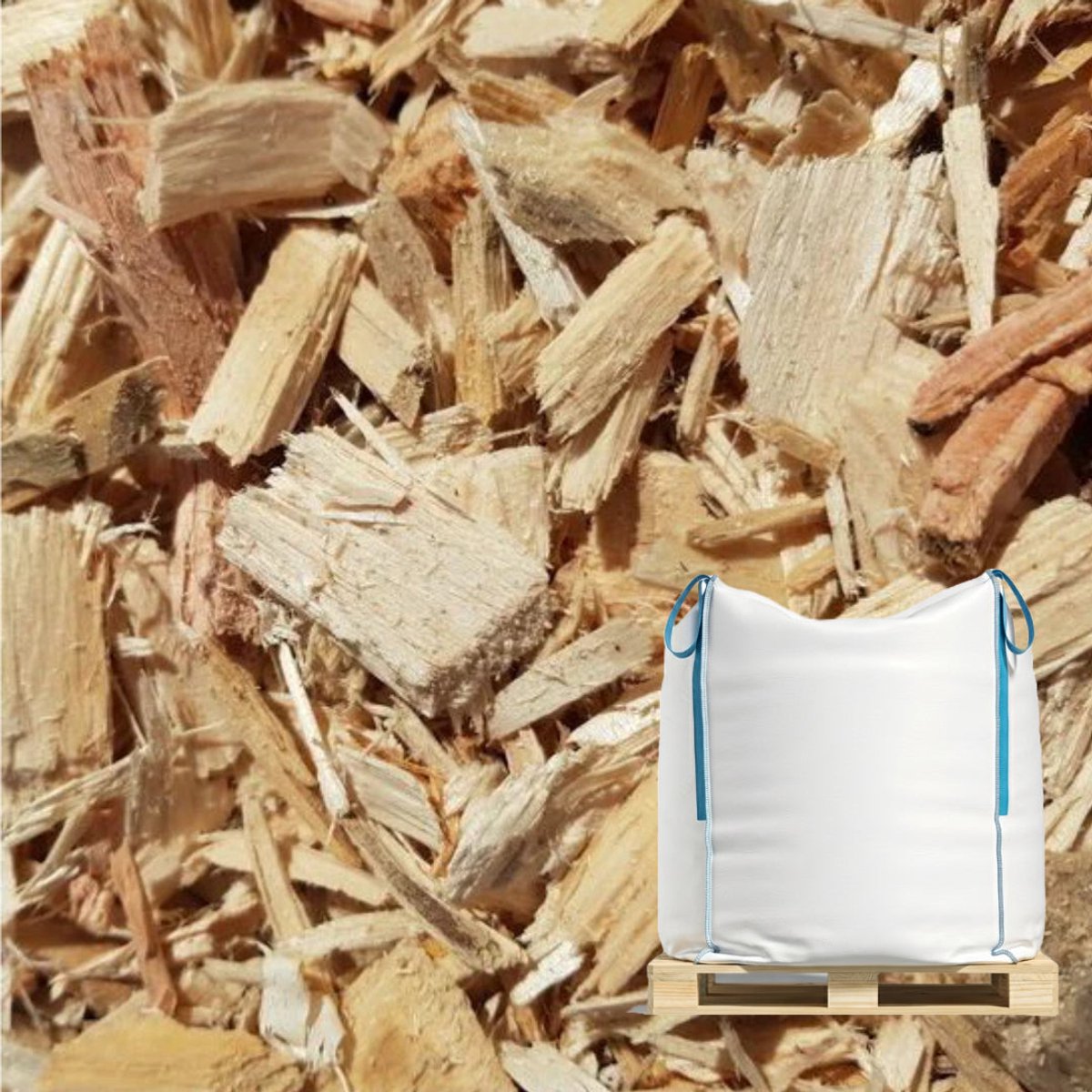 Houtsnippers Premium Blanco 20/40mm 1m³