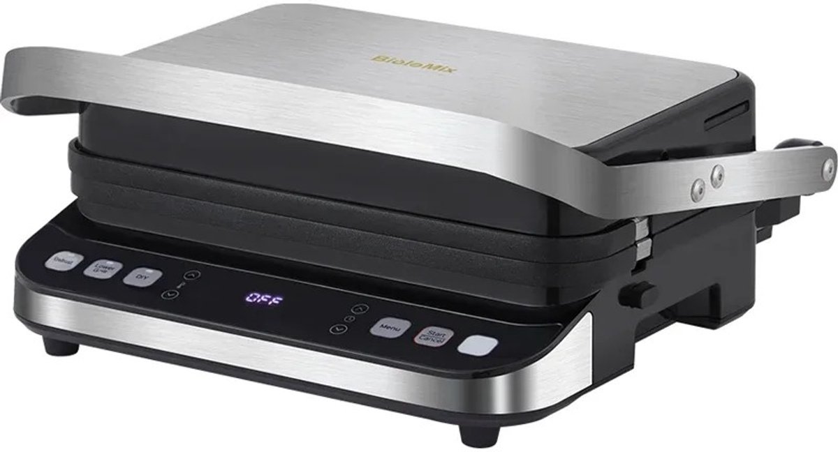 Vedder House - Contactgrill - Uitneembare platen - Extra wafelplaten - 180 graden openklapbaar
