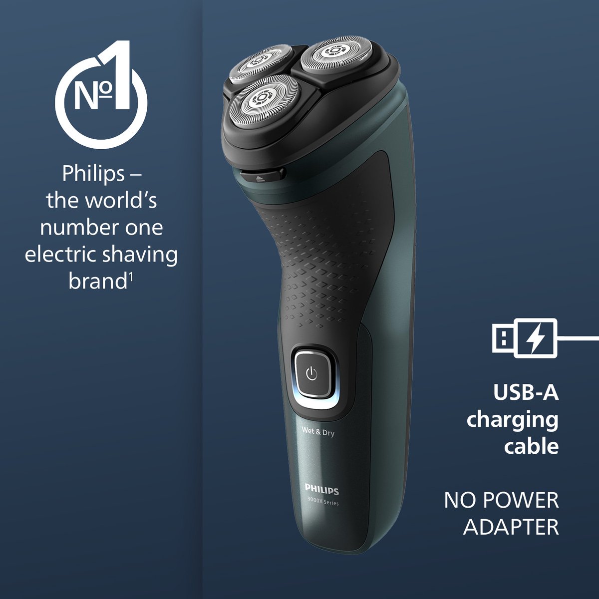 Philips Shaver 3000X X3052/00 Elektrisch Scheerapparaat - afbeelding 3